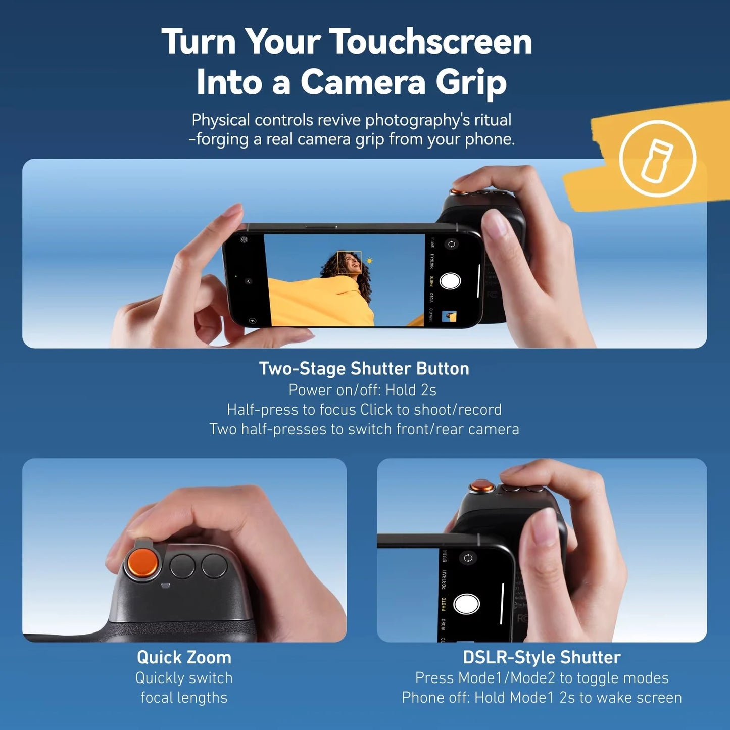 Telesin - Mobile Phone Camera Grip